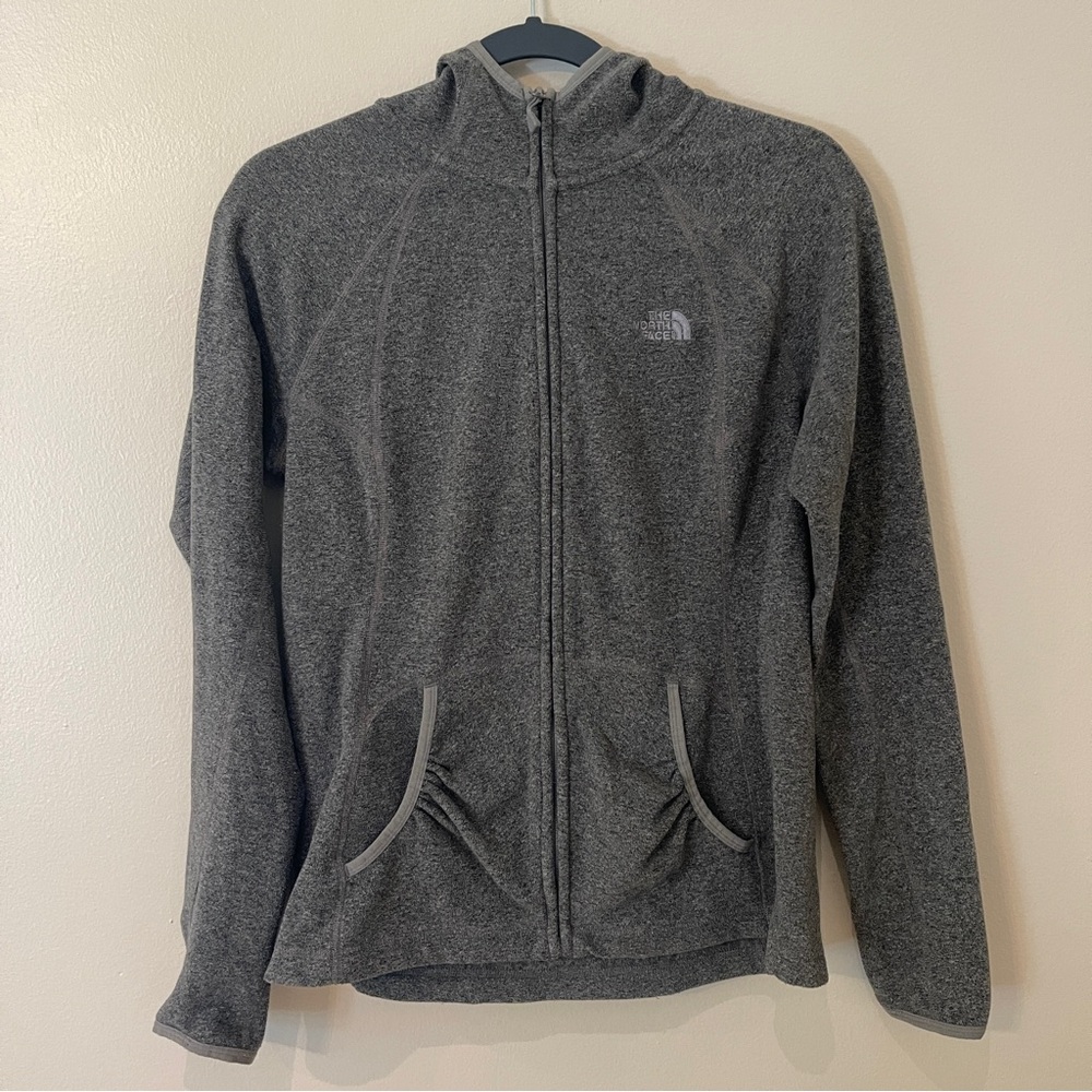 The North Face Gray Fleece Jacket Size Medium